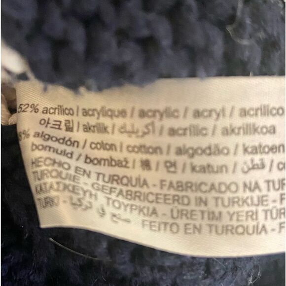 Zara - Striped Cropped Cable Knit Sweater - size L - Picture 7 of 10